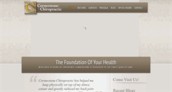 Desktop Screenshot of cornerstonechiropractic.com